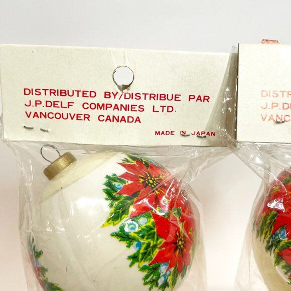 Vintage Santa-Mate Unbreakable Christmas Ornaments New, Old-Stock Japan - Picture 3 of 4